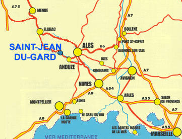 acces chambres d'hôtes dans le gard